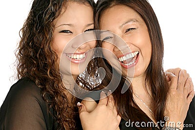 Beautiful mother and daughter Stock Photo