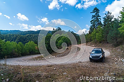 Beautiful mountain landscape in Ajara, beautiful valley Stock Photo