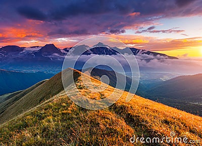Beautiful mountain landscape Stock Photo
