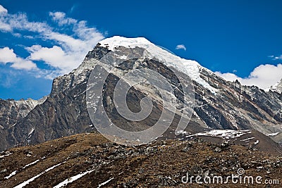 Beautiful mountain landscape in a sunny day with clouds. Himala Stock Photo