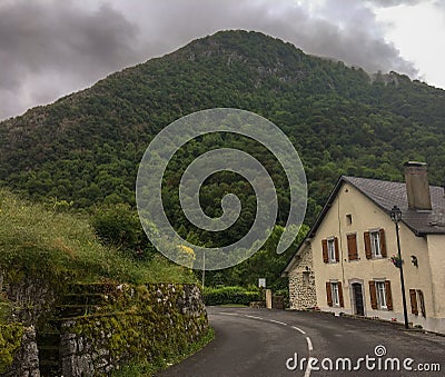 Beautiful Mountain Valley in Spain Stock Photo