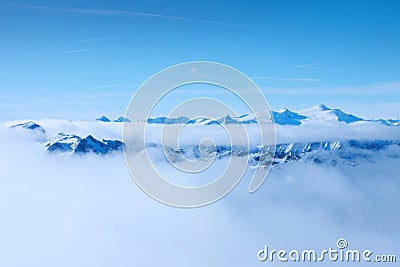 Beautiful mountains. Austrian Alps. Saalbach Stock Photo