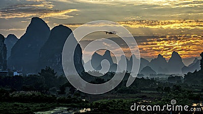 The beautiful mountains of Karst topography Stock Photo