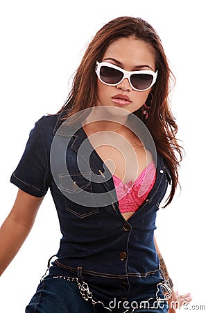 Beautiful multi ethnic woman Stock Photo