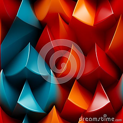Beautiful multicolored background made of colorful multifaceted shapes Stock Photo