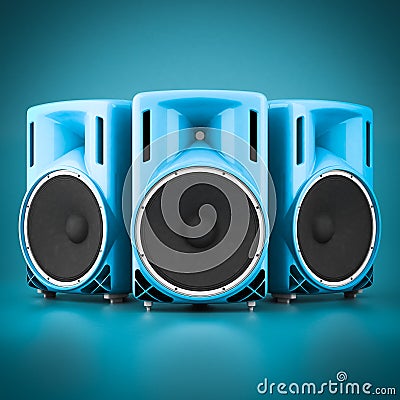 Beautiful music speakers Stock Photo