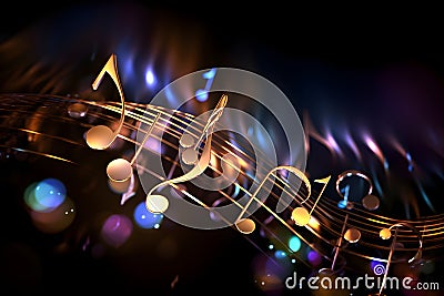 Beautiful musical background Stock Photo