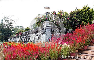 Beautiful Napier Museum Gardens, India Editorial Stock Photo