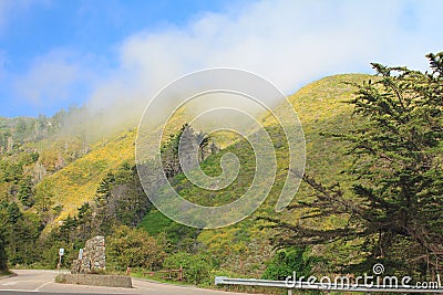 Beautiful natural mountain landscape at the national park in USA Stock Photo