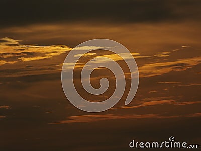 Beautiful sky, indigo colors, naturally scatter Stock Photo