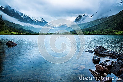 Beautiful Nature Norway. Stock Photo