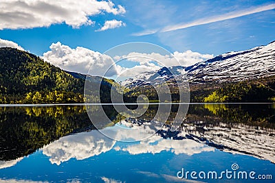 Beautiful Nature Norway. Stock Photo