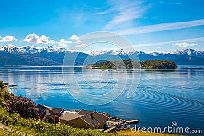 Beautiful Nature Norway. Stock Photo