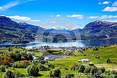 Beautiful Nature Norway. Stock Photo