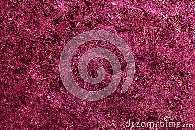 Beautiful nature pattern on frosted glass for background. Toned Stock Photo