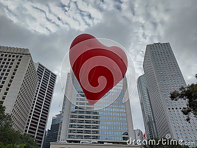 Beautiful nature photography Chubby heart 2024 valentine& x27;s day in Hong Kong Central Editorial Stock Photo