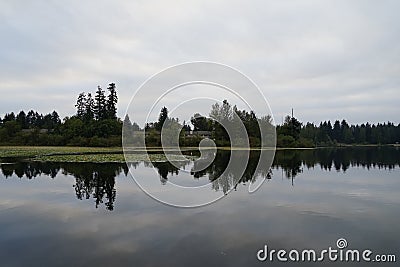Silver Lake Everret north Seattle Stock Photo