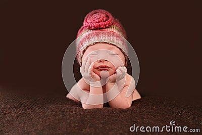 Beautiful newborn baby Stock Photo