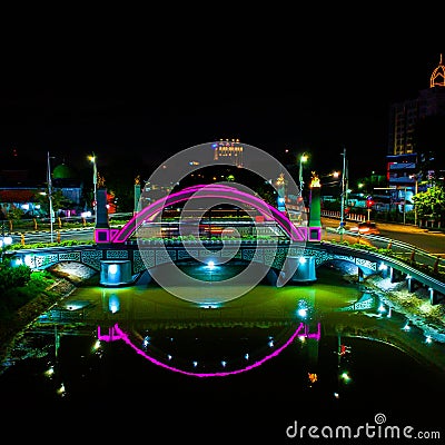 Beautiful and nice bridge in the city Stock Photo