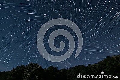 Beautiful night sky Beautiful stars vortex Stares game, Stars play Deep forest night sky Stock Photo