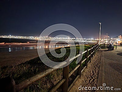 Beautiful nighttime in Hartenbos mosselbay Stock Photo