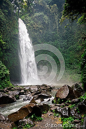 Nungnung waterfall Stock Photo