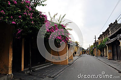 Beautiful Old Houses in Hoi An ancient town Stock Photo