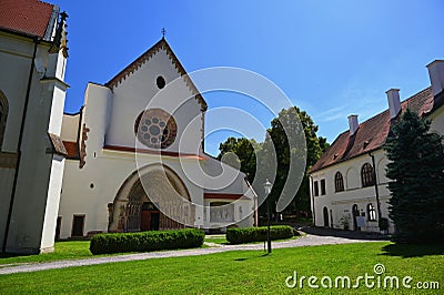 Beautiful old monastery Porta Coeli. Predklasteri u Tisnova Czech Republic Stock Photo