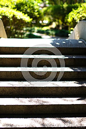 Beautiful old stone stairs natural case Stock Photo