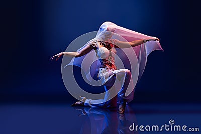 Beautiful oriental dancer Stock Photo