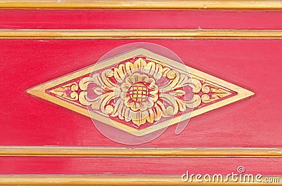 Beautiful ornament in Yogyakarta Sultanate Palace Stock Photo