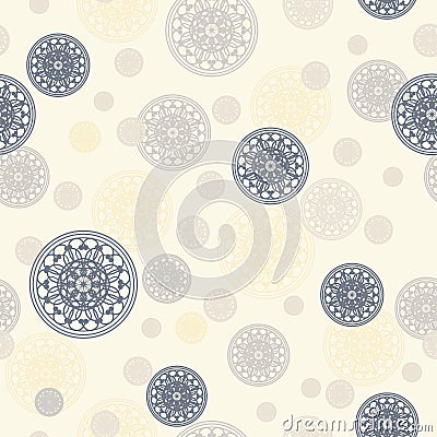 Beautiful ornate seamless pattern Stock Photo