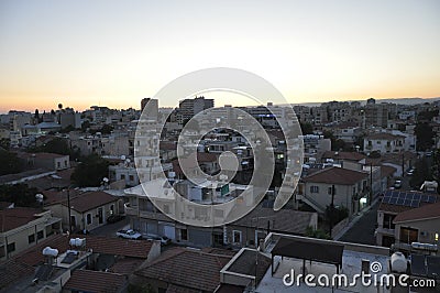 The beautiful Overview City Centre Limassol in Cyprus Editorial Stock Photo