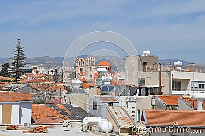 The beautiful Overview City Centre Limassol in Cyprus Editorial Stock Photo