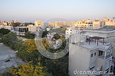 The beautiful Overview City Centre Limassol in Cyprus Editorial Stock Photo