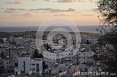 The beautiful Overview City Centre Paphos in Cyprus Stock Photo