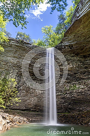 Beautiful Ozone Falls in Tennessee Stock Photo