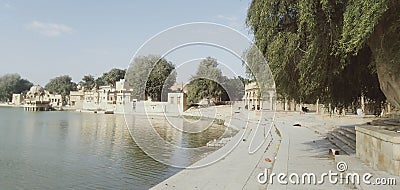 So Beautiful Palace Gadisar link in Jaisalmer. Super Stock Photo