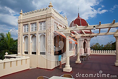 Beautiful Palacio de Valle in Cienfuegos near Jagua Hotel,Cuba Editorial Stock Photo