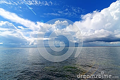 Beautiful panoramic view of clouds Stock Photo