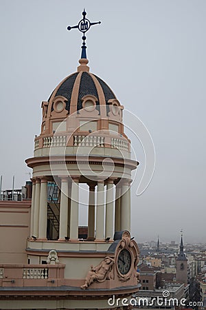 Beautiful panoramic view Madrid capital Europe Stock Photo