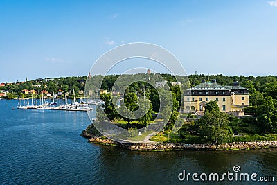 Beautiful panoramic view of Stockholm, Capital of Sweden. Stock Photo