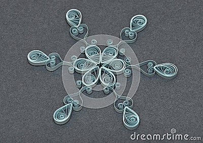 Beautiful paper snowflake Stock Photo