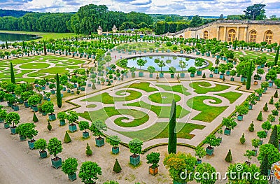 Park executed in classical European style Stock Photo