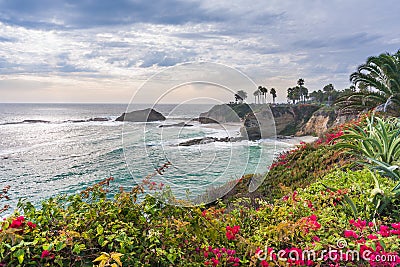 Beautiful park at Laguna Beach Stock Photo