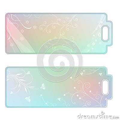 Beautiful pastel tags Stock Photo