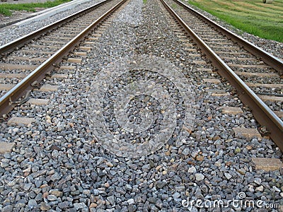 Beautiful photo of the path of high-speed train Stock Photo