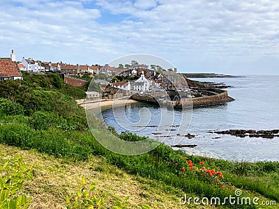 A beautiful photo of the small scottish town of Crail Stock Photo