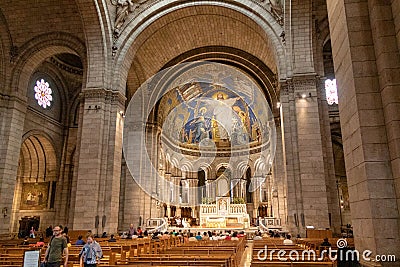 Beautiful photo taken at Sacre Coeur in Paris Editorial Stock Photo