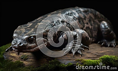 A beautiful photograph of a Chinese Giant Salamander Stock Photo